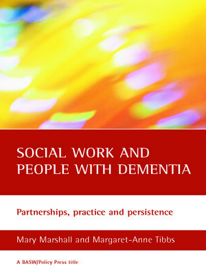 cover image of Social work and people with dementia